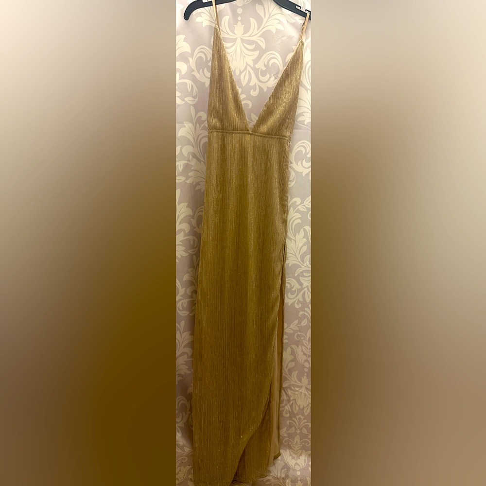 Gold maxi dress